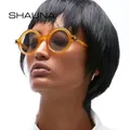 SHAUNA-Lunettes de soleil rondes anti-lumière bleue pour hommes et femmes montures de lunettes