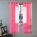 Ebern Designs Cheick Solid Color Sheer Outdoor Grommet Curtain Panels Polyester in Pink | 96 H in | Wayfair 6128C6FC14A54668AFC8AC826FFD9BE6