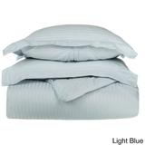 Superior 300 Thread Count Stripe Cotton Sateen Duvet Cover Set