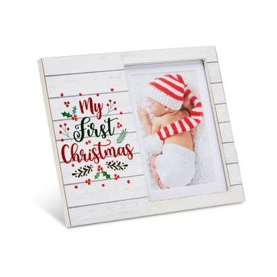 My First Christmas Picture Frame for 4x6 and 5x7 Inch Photos (9.8 x 7.8 In)