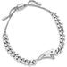 Women's BaubleBar Silver New England Patriots Chain Bracelet