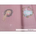 "Jersey-Stoff mit Prinzessin Rapunzel und Schwan in rosa altrosa Zopf-Muster \"romance #old rose\" (1 Panel 0,65 m) von mamasliebchen"