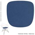 4mm Eco Filz Auflage geeignet für Vitra und Hermann Miller Eames Plastic & Fiberglass Armchair (DAW,DAR,DAX,Rocker,) - Version mit Armlehnen