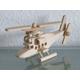 Hubschrauber Helikopter Holz Modell