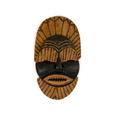 Vintage afrikanische Holzmaske - Gesichtsmaske - Totem - Wanddekoration - Volkskunst - Handarbeit - Schnitzarbeiten - Leichtholz - 1980er