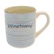 Kaffeebecher Tasse Kaffeetasse Kaffeepott Becher Bunt gestreift personalisierbar mit Wunschname Name Namen Keramik Geschirr personalisiert