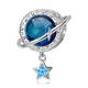 Wow Charms 925 Sterling Silver | Charms Blue Planet with Star Beads | Charms fit for Pandora Bracelet Gifts for Women Girlfriend Wife New.