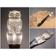 Art Deco Silber BRIEFÖFFNER Papiermesser UHU OWL Figur - signiert - Finnische Silberarbeit gemarkt 813 H Bakelit Schlaraffia Truymannia
