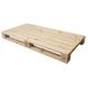Naturbelassende helle Holzpalette 120x60x13cm, ideal geeignet für Dekorationszwecke für den Außen- oder Innenbereich