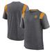 Men's Nike Heather Charcoal Green Bay Packers Sideline Tonal Logo Performance Player T-Shirt