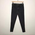 American Eagle Outfitters Jeans | Aeo Raw Hem Super Hi-Rise Jegging Jeans In Black 4 | Color: Black | Size: 4