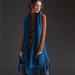 Anthropologie Accessories | Anthropologie-Fringed Pocket Scarf | Color: Blue | Size: 71"L, 17.5"W