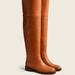 J. Crew Shoes | J. Crew Leather Over-The-Knee Riding Boots Item Ba769 | Color: Tan | Size: 8.5