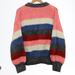 Zara Sweaters | New Zara Women's Striped Colorblock Knit Sweater Size Small Colorful Pink Blue | Color: Blue/Pink | Size: S