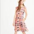 J. Crew Dresses | Jcrew Marbled Printed Silk Dress Size 6 Has Pockets | Color: Black/Pink | Size: 6