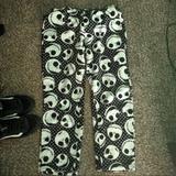 Disney Pants | Jack Skellington Polyester Pajama Pants Xl | Color: Black/White | Size: Xl
