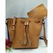 Dooney & Bourke Bags | Dooney & Bourke Brown Leather Drawstring Bucket Tote Crossbody Bag With Wallet | Color: Tan | Size: Os