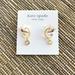 Kate Spade Jewelry | Kate Spade Shining Spade Pearl Huggie Earrings Gold | Color: Gold | Size: Os