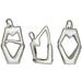 CosmoLiving by Cosmopolitan 3 Piece Contemporary People Sculpture Set Porcelain/Ceramic in Gray | 8.25 H x 4.6 W x 4.3 D in | Wayfair 012916