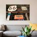 East Urban Home 'Vintage Americana Display in Zoom' Photographic Print on Canvas Metal in Black/Brown/Green | 26 H x 40 W x 1.5 D in | Wayfair