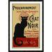 Global Gallery 'Chat Noir/Prochainement' by Theophile Steinlen Framed Vintage Advertisement Canvas in Black/Red | 42 H x 28.42 W in | Wayfair