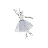 The Holiday Aisle® Ballerina w/ Organza Tutu Hanging Figurine Ornament, Crystal | 1 H x 5.9 W x 5.9 D in | Wayfair 825D7B1538A34F649ECE6CBC149B8828