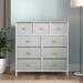 The Twillery Co.® Hurd 9 Drawer 39.4" W Dresser Wood/Metal in Gray | 39.4 H x 39.4 W x 11.8 D in | Wayfair EFCE0432732A4BCAA39A1EB845F095C5