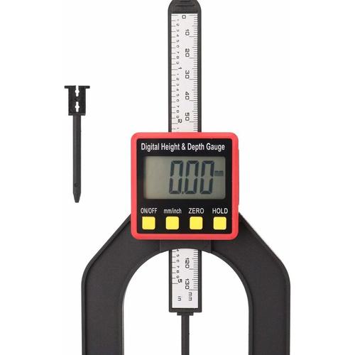 MINKUROW Tiefenmesser, 0–80 mm, 0,01 mm, 60 mm Blende, LCD-Tiefenmesser, Höhenmesser,