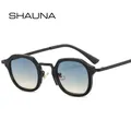 SHAUNA Fashion petites lunettes de soleil carrées femmes rétro Punk lunettes UV400 hommes lunettes