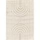 Tapis Shaggy Bohème Blanc/Beige 160x220