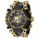 Invicta Reserve NFL Miami Dolphins Swiss Ronda Z60 Caliber Men's Watch w/ Mother of Pearl Dial - 55.25mm Gold Black (41530)