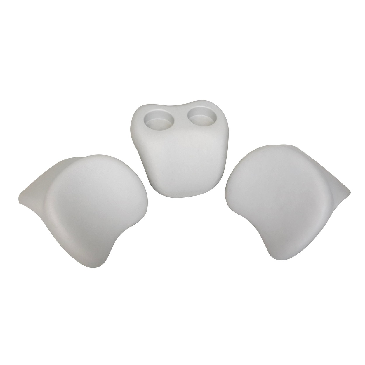 Mspa Comfort Set - 2 Nos Of Headrest & Cup Holder For Mspa Hot Tub & Spa - Light Grey