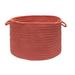 14" Terracotta Red Handmade Braided Basket