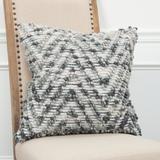 Rizzy Home Nubby Textured Chevron Throw Pillow Cover