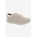 Women's Tulip Oxford Flat by Drew in Bone Foil Leather (Size 7 N)