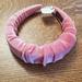 Anthropologie Accessories | Anthropologie Winter Ball High Ruffle Velvet Headband- Pink | Color: Pink | Size: Os