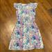 Lilly Pulitzer Dresses | Lilly Pulitzer Floral Short Sleeve Dress | Color: Blue/Purple | Size: S