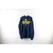 Adidas Sweaters | Adidas Mens Xl Faded University Of Michigan Football Spell Out Hoodie Sweatshirt | Color: Blue | Size: Xl