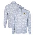 Men's Cutter & Buck Charcoal Oregon Ducks Big Tall Traverse Camo Print Stretch Quarter-Zip Pullover Top