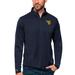 Men's Antigua Navy West Virginia Mountaineers Tribute Quarter-Zip Top