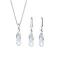 Elli - Kristalle 925 Silber Schmuck-Set Damen