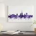 East Urban Home Norwich, England Skyline by Michael Tompsett - Wrapped Canvas Print Canvas, in Black/Blue/Pink | 12 H x 18 W x 1.5 D in | Wayfair