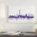 East Urban Home 'Blackpool, England Skyline' by Michael Tompsett Graphic Art Print on Wrapped Canvas Canvas/Metal in Black/Gray/Pink | Wayfair