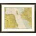 Global Gallery Nautical Chart - San Francisco Bay ca. 1975 - Sepia Tinted Framed Graphic Art on Canvas in Gray/Brown | Wayfair DPF-450545-22-296