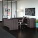 Huckins 2 Piece U-Shaped Executive Desk Wood in Gray Laurel Foundry Modern Farmhouse® | 29.35 H x 71.1 W x 35.41 D in | Wayfair