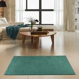 Green Oval 4' x 6' Area Rug - Latitude Run® Zaniah Solid Color Machine Made Polyester Area Rug in Olive Polyester | Wayfair