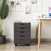 Latitude Run® 26.5" H x 16.5" W x 19.49" D Storage Cabinet Manufactured Wood in Brown/Gray | 26.5 H x 16.5 W x 19.49 D in | Wayfair