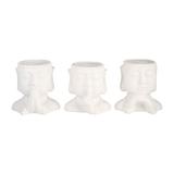 Bungalow Rose 3-Piece Ceramic Pot Planter Set Ceramic | 7 H x 7 W x 7 D in | Wayfair CECBB0764A1F4038829EE70B24A9BF01