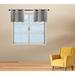 Ebern Designs Durvish Polyester Curtain Plastic in Gray/White | 18 H x 34 W in | Wayfair F71CC434DB8146C79563842D0B0C044C
