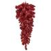 Vickerman 676462 - 36" Red Tinsel TearDrop 5mmWA 50WW (G214108LED) Christmas Teardrops